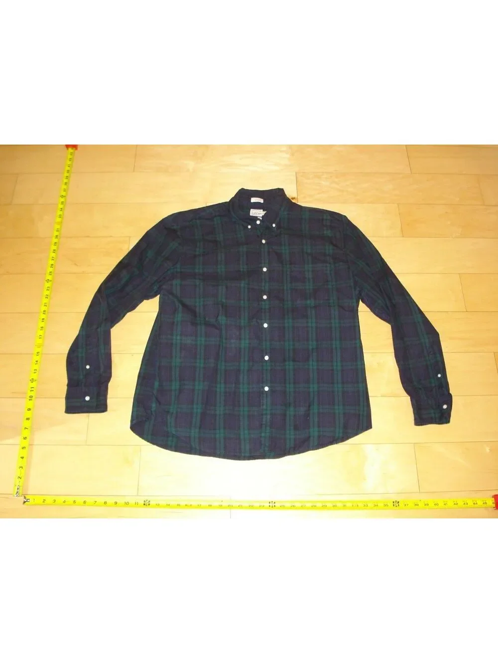 J.Crew Men Secret Wash 100's 2-Ply Yarn Button Up Shirt Sz XXL Plaid Long Sleeve
